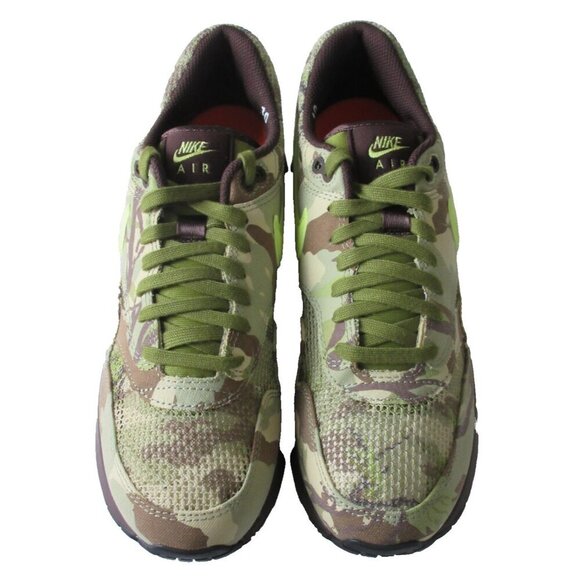 Nike Men\'s Air Max 1 \'86 OG Camo Running Shoes Earth Green Lemon Sizes NIB